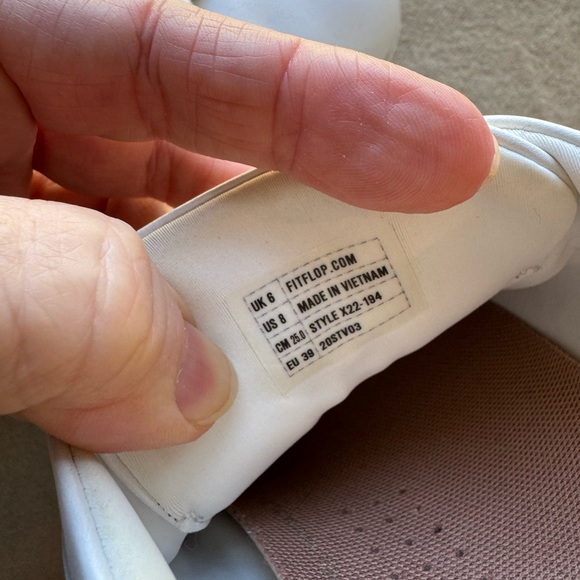 Fitflop Rally Leather Sneakers White Size 8 Free Shipping!! - Picture 4 of 4